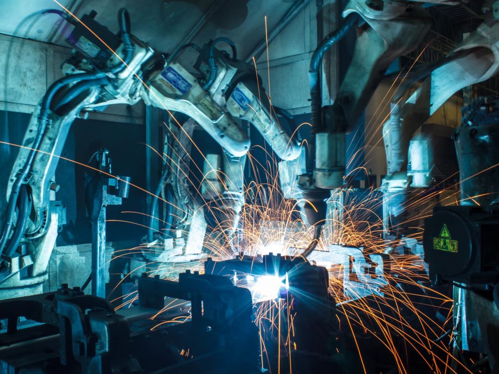 Factory Robots Welding